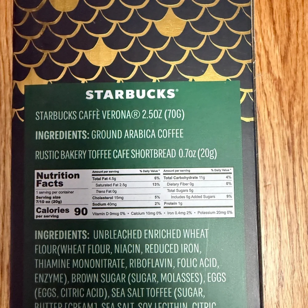 Starbucks Gold Travel Mug Gift set Caffè Verona Metal  Gold Cup Clear Lid NEW